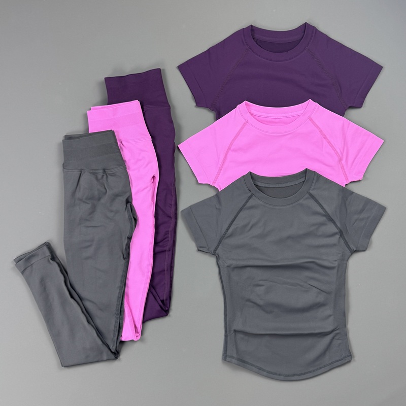 2Piece Gym Set Women Raglan Sh - Pilates In Yoga Pants recension och pris