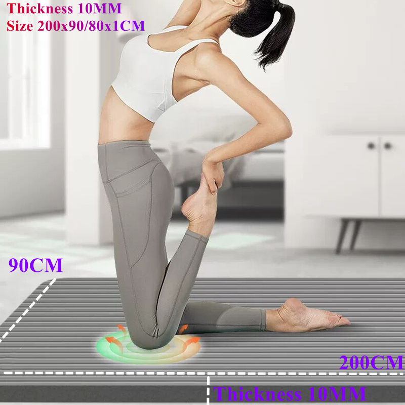 Pilates Yoga For Beginners - 2000×900mm Thick Yoga Anti-skid Mat 10MM