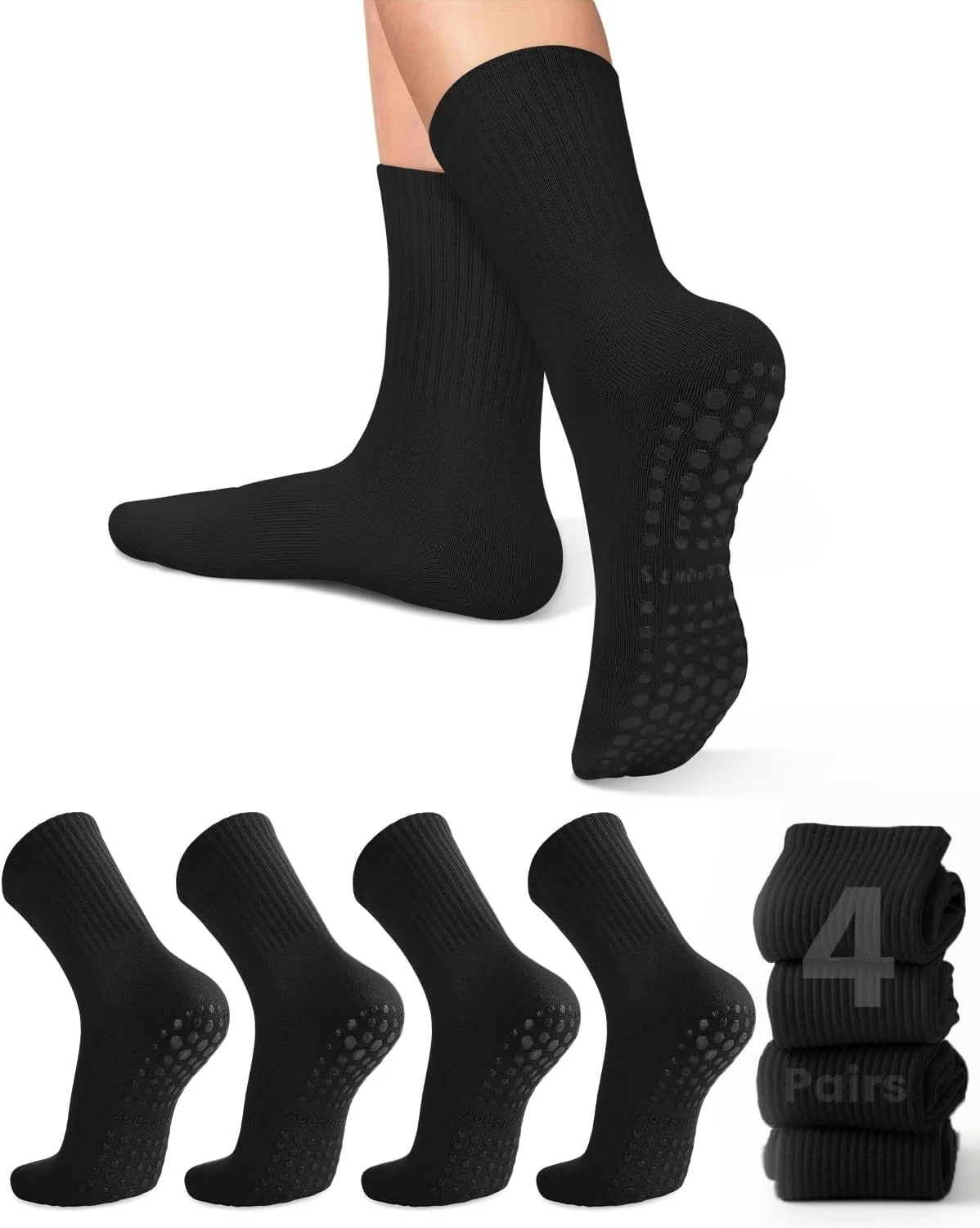 4 pairs of women's yoga socks, - Pilates Yoga Certification recension och pris