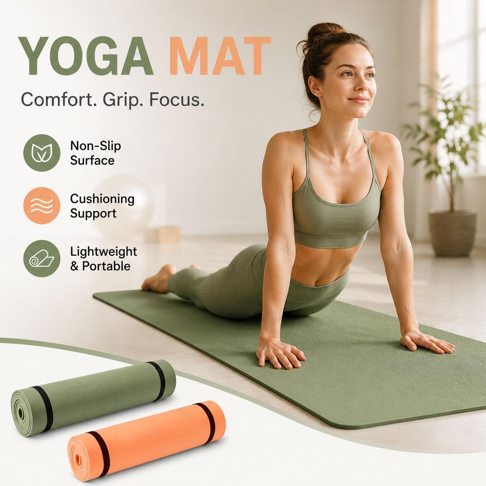 Thick Yoga Mat Anti-skid Sport - Pilates Yoga Matte recension och pris