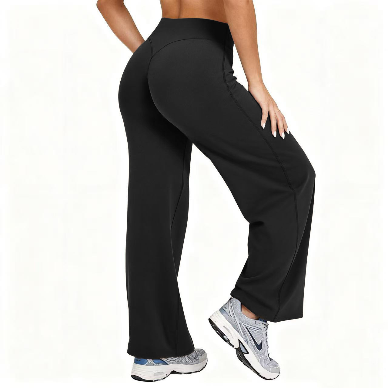 Pilates Yoga &A - Women Plus Size Yoga Wide-leg Pants