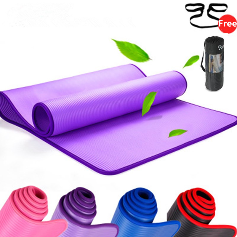 10mm Non-Slip Yoga Mat 183cm*6 - Pilates Yoga Matte recension och pris