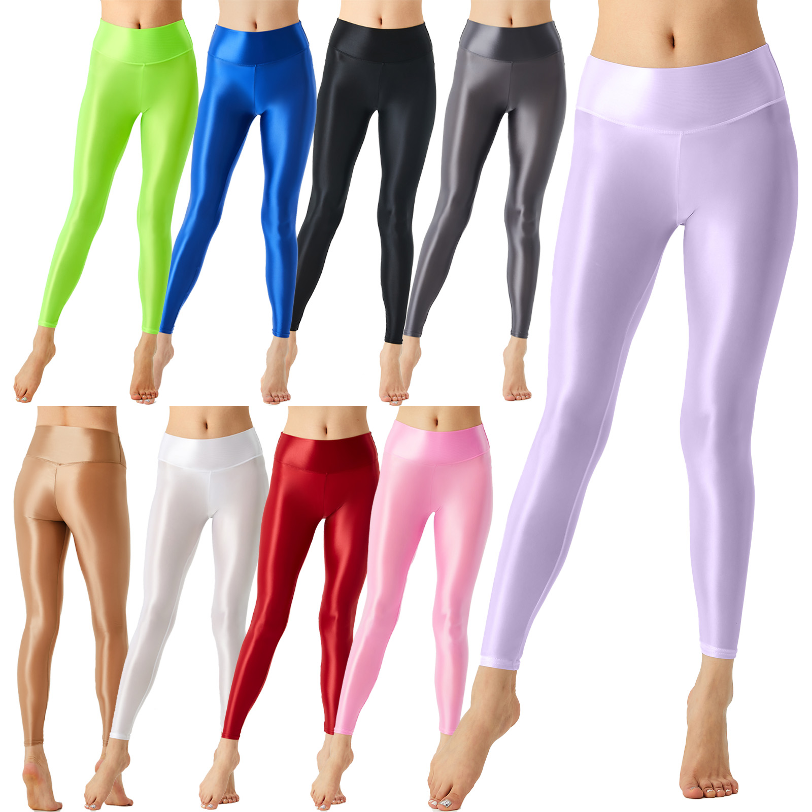 Women Glossy Ballet Leggings E - Pilates In Yoga Pants recension och pris