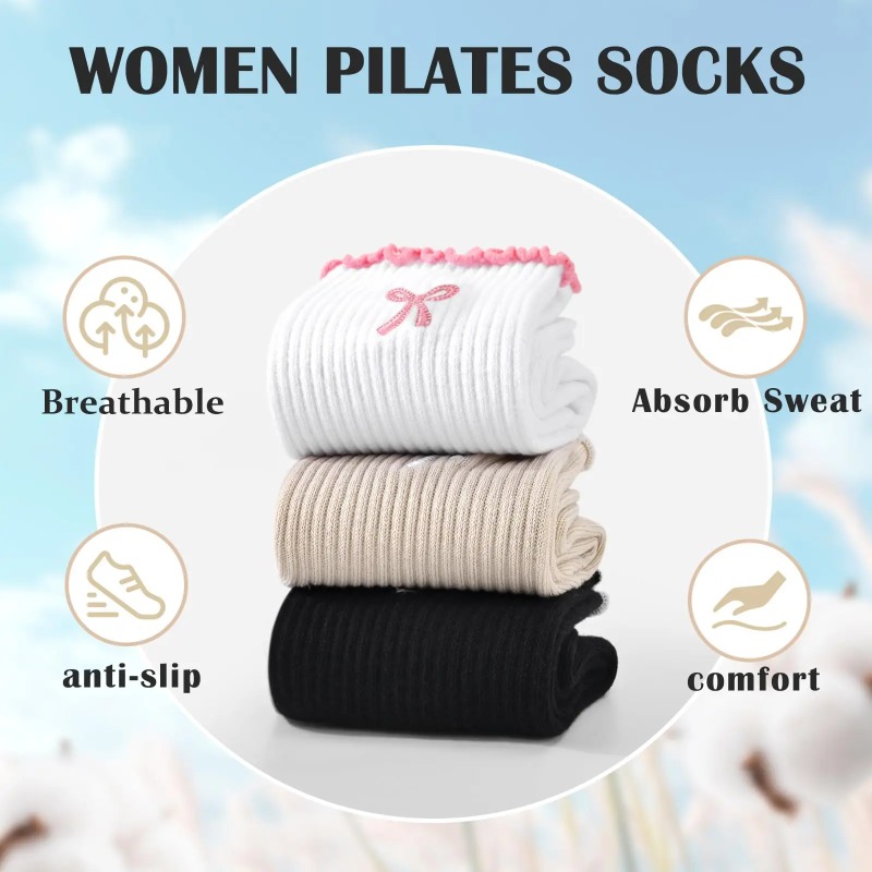 Professional Yoga Socks, Cotto - Pilates Yoga &A recension och pris