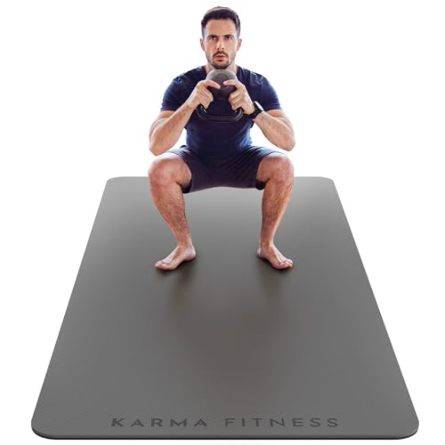 Large Exercise Mat Extra Thick - Pilates Yoga Hiit recension och pris