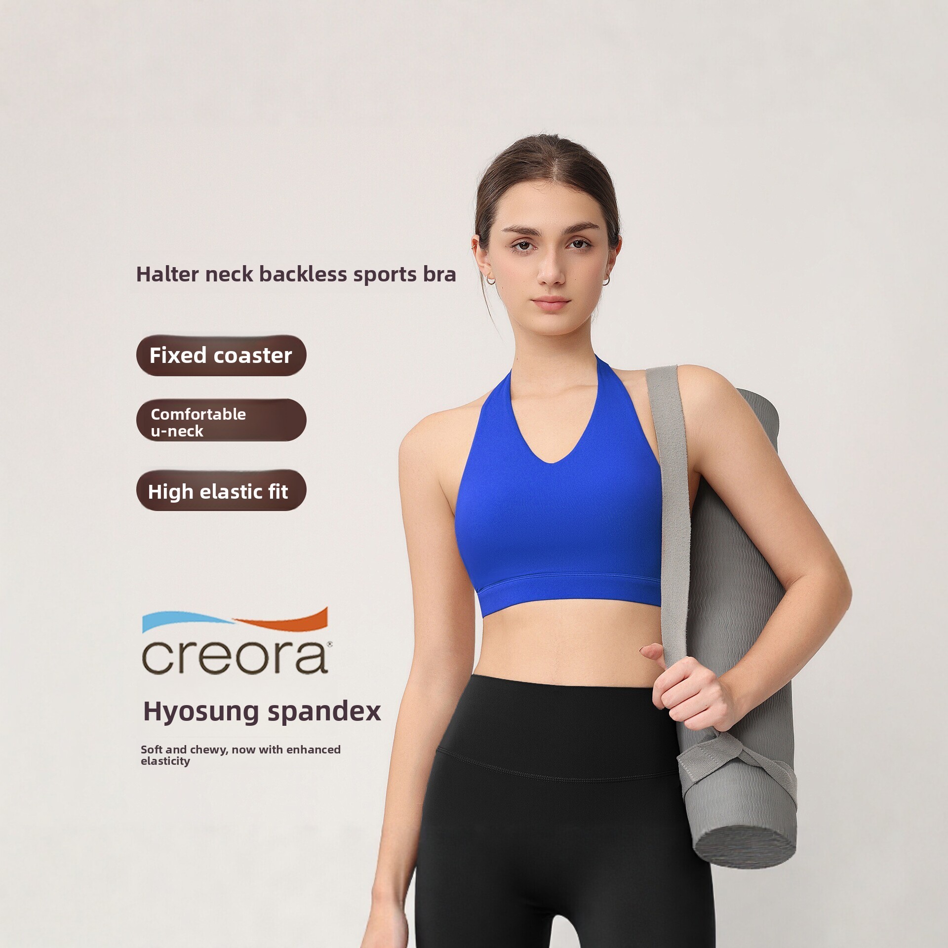 Women's Halter Sports Bra with - Pilates Yoga Top recension och pris