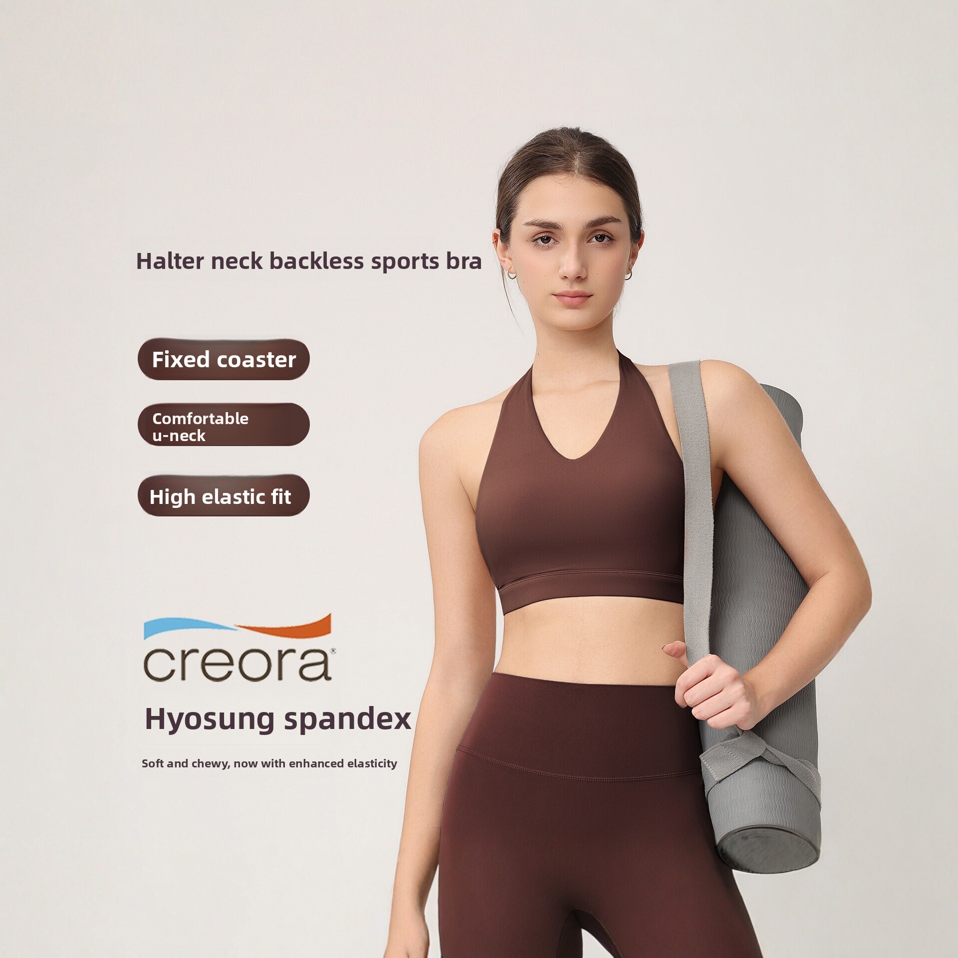 Women's Halter Sports Bra with - Pilates Yoga Top recension och pris
