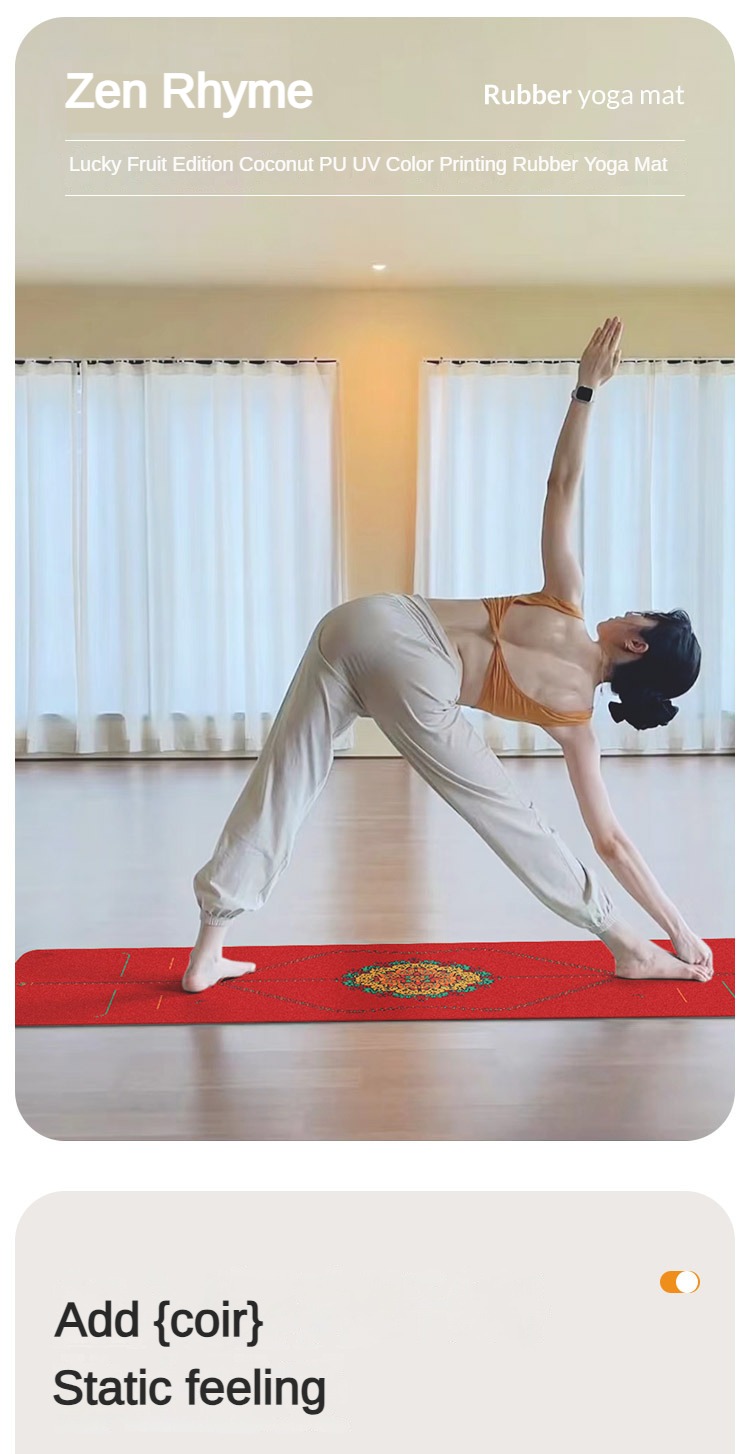 Zen Rhyme Frosted Pu Natural R - Pilates Yoga Matte recension och pris