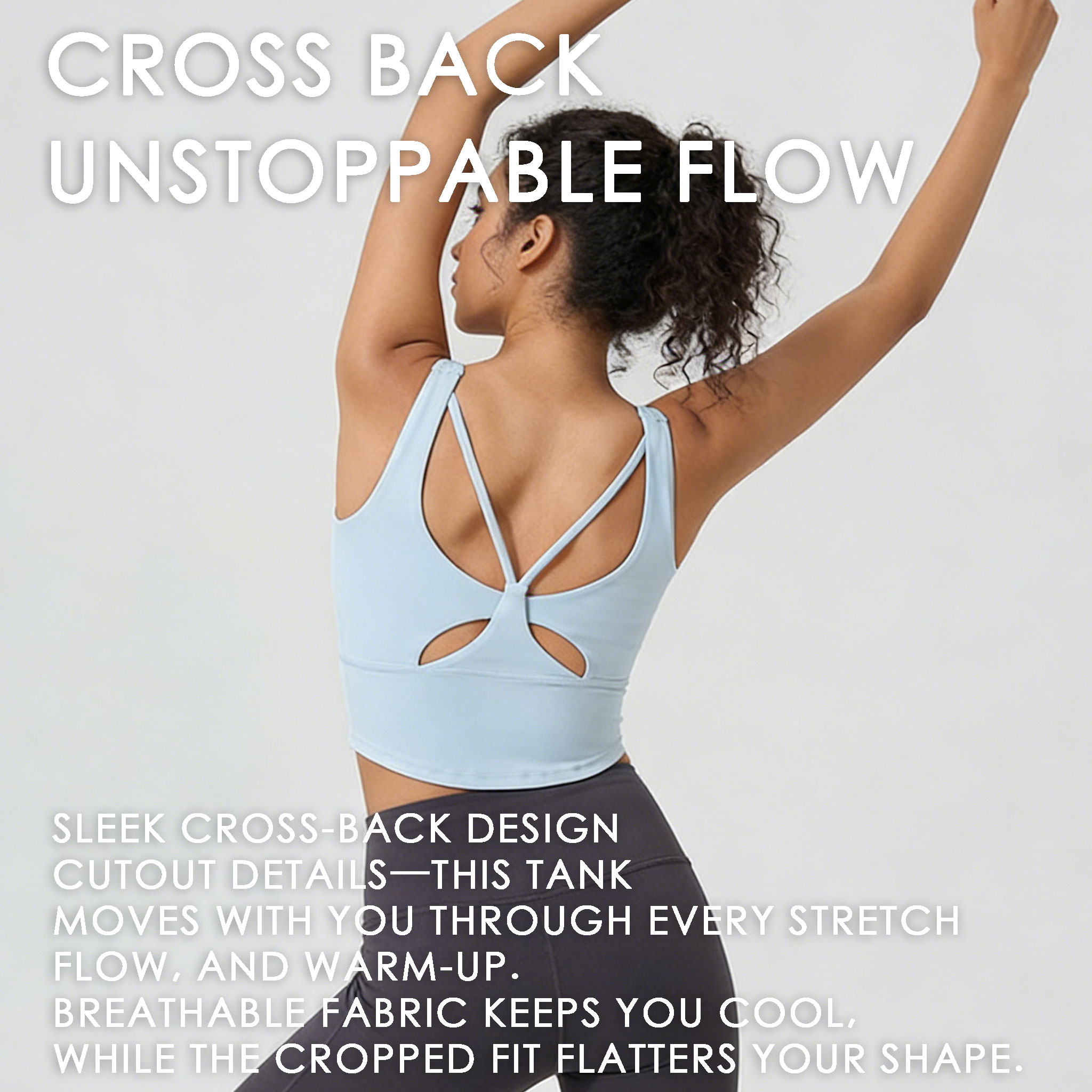 Women's Fixed Cup Yoga Sports  - Pilates Yoga Top recension och pris