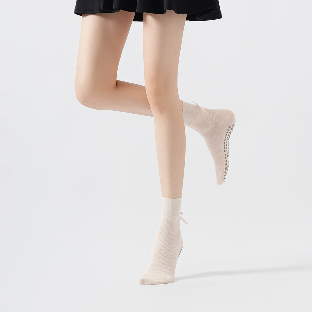 Cute Bowknot Yoga Socks Girls  - Pilates Yoga &A recension och pris